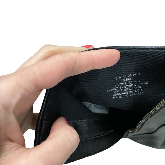 Steve Madden Editor Leather Boots 8.5M - Picture 7 of 7